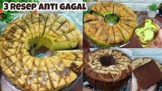 3 Resep Bolu Antigagal