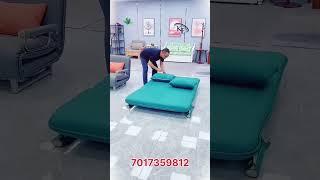 Foldable sofa bed two in one | Folding furniture ideas | Folding Furniture For Small Spaces #shorts
