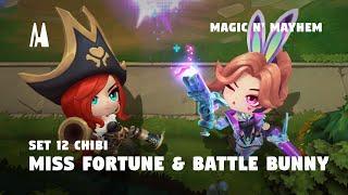 CHIBI MISS FORTUNE & BATTLE BUNNY | EMOTES, FINISHER, BOOM  | TFT SET 12