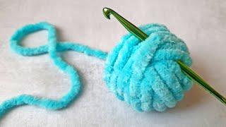 Crocheted in 5 minutes! Everyone is delighted! Crochet from leftover yarn!