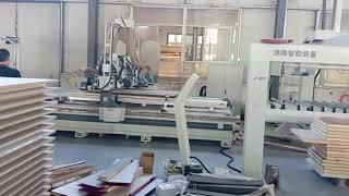 Wood Door CNC Sizing&Edge Bander Line Solution from SUDIAO CNC