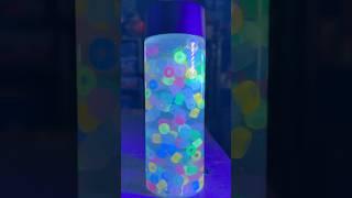 Sensory Bottle Saturday: Glow in the Dark Pony Beads and Mica Powder