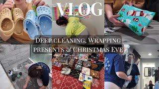 DEEP CLEANING | Wrapping Gifts & Setting up for Christmas Day