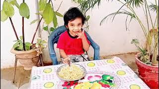 baby Akash eating maigi first time @Learn with playful Akash