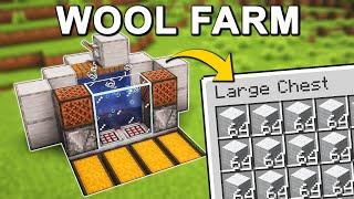 Most EFFICIENT Wool Farm in Minecraft 1.21 (Tutorial)