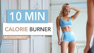 10 MIN CALORIE BURNER - Cardio Workout, not dancy, but very happy I Level: Medium Hard