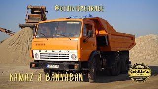 DÍZEL V8 A BÁNYÁBAN! A KAMAZ munka közben mutat igazán szépen! КамАЗ 5511 v8 в Венгрии