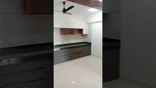 Dark Grey Fully Modular Kitchen 2MM Acrylic Kitchen | #kitchen #shorts #reels #youtubeshorts