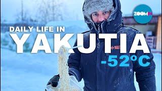 Daily life  in Yakutian winter at -50ºC