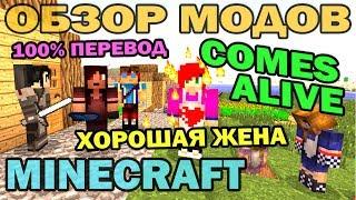 Хорошая жена и разумные жители (Comes Alive на русском) - Обзор мода для Minecraft