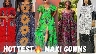 2024 Latest Ankara Maxi Gowns for Elegant Ladies/Exquisite Ankara Long Gowns for Black Ladies