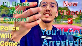 Assaulted & Harassed By Starbucks Fool On a Mental BreakDown For Refusing To Stop Filming In Public