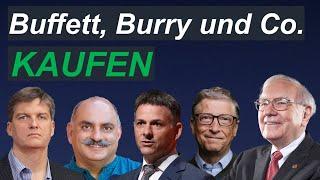 9 Aktien die Buffett, Burry, Pabrai und Co. kaufen