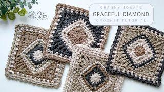 Crochet The Graceful Diamond Square: Stunning Geometric Design Made Simple