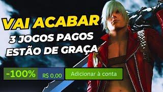 CORRE! 3 Jogos pagos DE GRAÇA, jogo por 1 real e promoções de jogos com até 85% OFF!