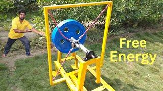 I Built a FREE ENERGY GENERATOR Flywheel RUBBER Machine That Actually Works