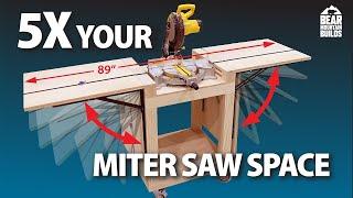 Expanding Miter Saw Table | Small Shop Build