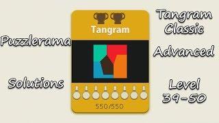 Puzzlerama Solutions - Tangram Classic Advanced ( Level 39-50 )