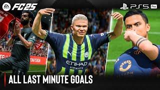 EA Sports FC 25 | All Last Minute Goals Celebrations | PS5™ Pro 4K 60FPS