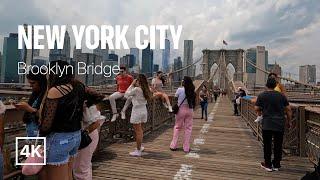 [4K] New York City  Summer Walk - Brooklyn Bridge [Jun. 2022]