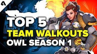 Top 5 OWL Team Walkouts | Overwatch League Season 1