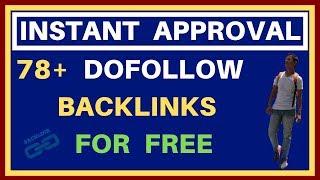 Instant approval blog commenting sites list | Instant approval dofollow backlinks For Free