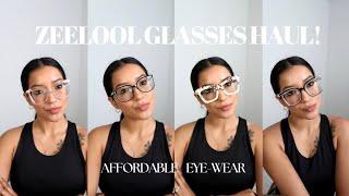 Try-On Haul & Review | AFFORDABLE/TRENDY prescription glasses | blue - light protection ft. Zeelool