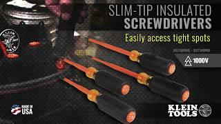 Slim-Tip 1000V Insulated Screwdrivers, 4-Piece and 2-Piece Sets