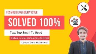 [ Fix Mobile Usability Issue ] Text too small to read | Content wider than screen | Urdu Hndi