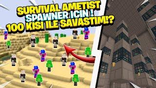 6 SPAWNER İÇİN 100 KİŞİYLE MÜCADELE ETTİM!? - Craftrise Survival Ametist