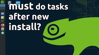 5 Things You MUST DO After Installing OpenSUSE