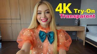 4K Sheer Fishnet Dresses Try On Transparent Try On Haul with Me I See-Through Try-On