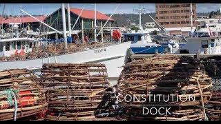 The docks area of Hobart.