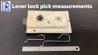 636. Making a basic lever lock pick for internal door locks the measurements are not that crucial