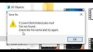 Fix Video Editor Error File Not Found Check The File Name And Try Again When Exporting Video