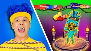 Сha-Cha, Chicky, Boom-Boom & Lya-Lya get Captured by Hunga-Unga Tribe | D Billions Kids Songs