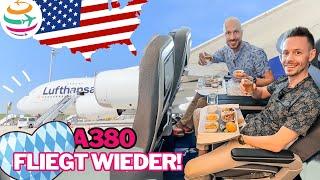 Lufthansa A380 ist zurück! Wir fliegen Premium Economy beim Erstflug nach Boston | YourTravel.TV