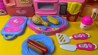 6 MINUTES SATISFYING WITH UNBOXING HELLO KITTY KITCHEN SET TOYS | TOYS ASMR no music