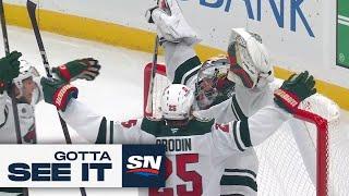 GOTTA SEE IT: Filip Gustavsson Scores First GOALIE GOAL In Wild History