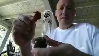 Smoking a Carolina Reaper