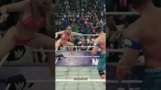 John Cena vs Natalya  Epic Move Showdown in WWE 2K24 | Must-See Battle! #johncena #wwe2k24 #viral