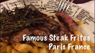 Paris| Steak Frites Classic Steak 'n Fries in Bistrot Victoires in the heart of Paris