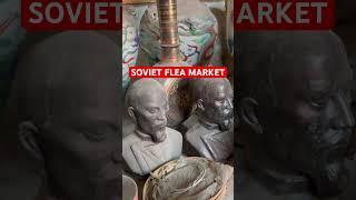Found a bust of Lenin in Soviet Flea market#shorts #kazakhstan #sovietunion #lenin #market #travel