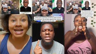 Because of VDM Governor Benue State Sack Press Secretary For Protesting with VerydarkmanNigeria