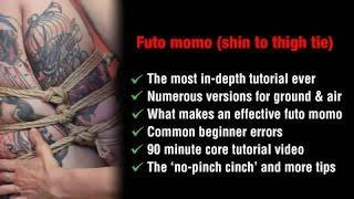 How to tie a futo momo shibari (shin to thigh tie)