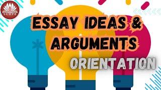 CSS/PMS: Essay Ideas & Arguments Orientation by Dr. Ahtisham Jan Butt