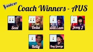 All The Winners Auditions | The Voice Aus Season 1 to 8 with Coaches