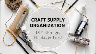 Craft Room Organization 2023! Small Space Craft Supply Storage and Organization Ideas!