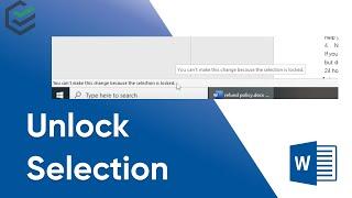 [3 Ways] Word Selection is Locked? How to Unlock Selection in Microsoft Word 2024