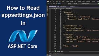 How to read appsettings.json in ASP.NET Core (.NET 7) | Read appsettings.json Parameters